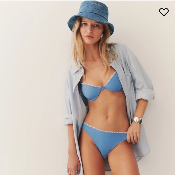 NWT Reformation Maldives Bikini Top Azure - Picture 6 of 14